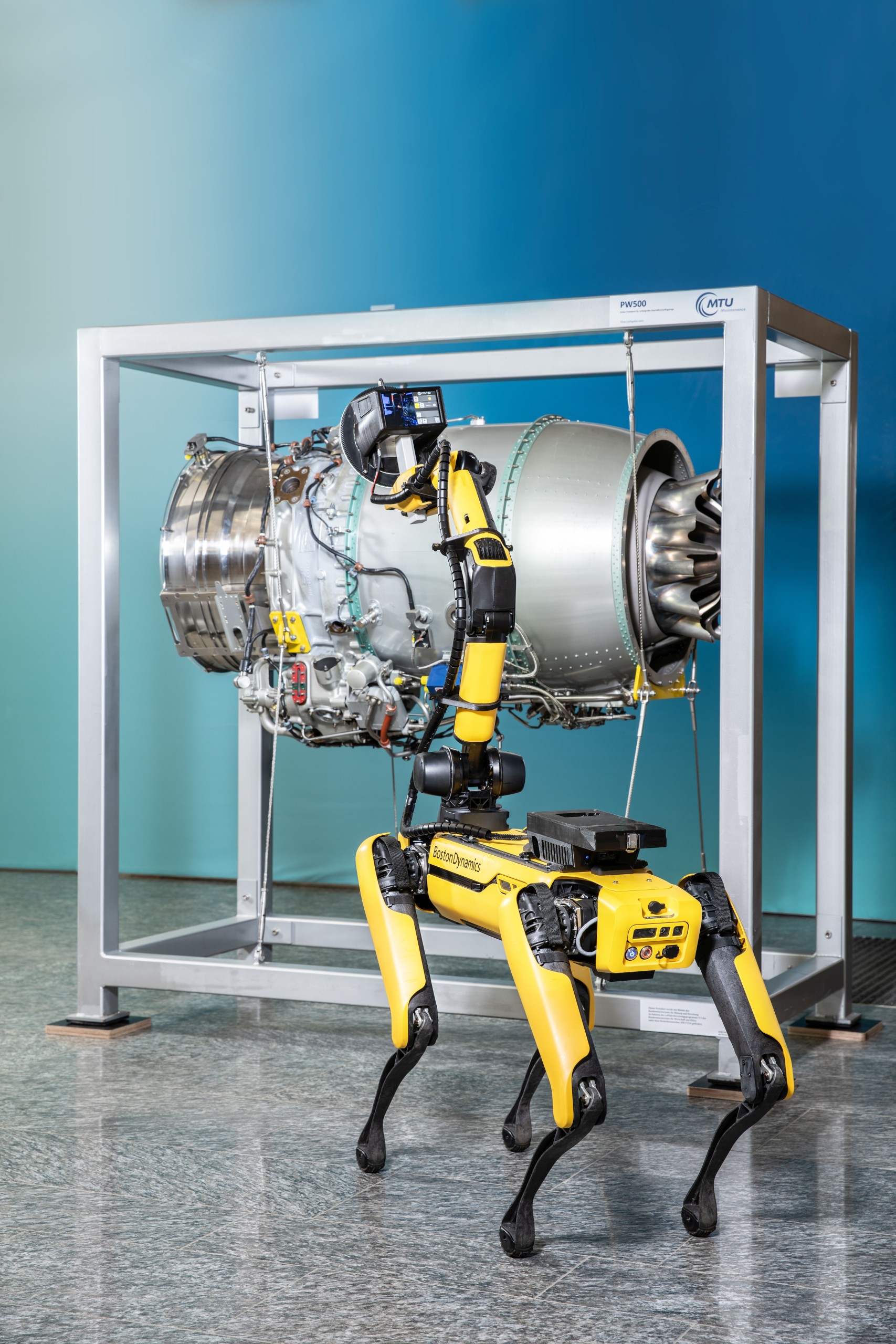 Roboterhund Spot mit 3D-Scanner goScout3D 