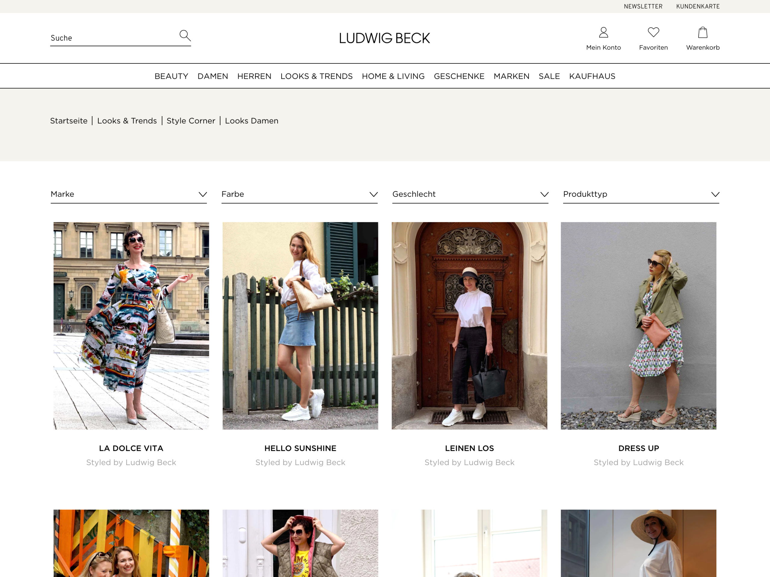 Onlineshop-Relaunch bei Ludwig Beck
