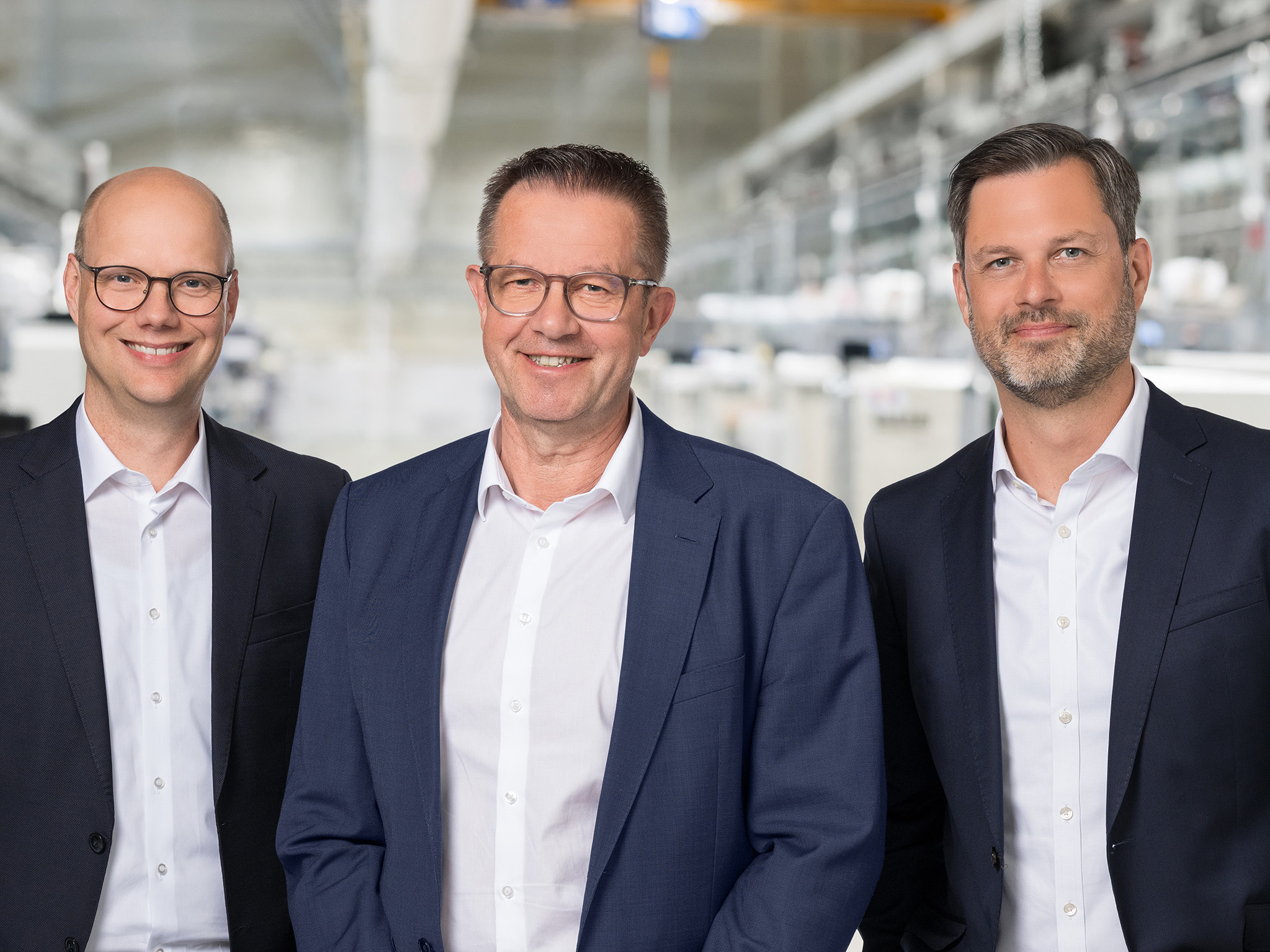 Ab 1. Juli neue Geschäftsführung des Unternehmens: Bernd Moormann, Norbert Nobbe und Christian Schwarck (von links)