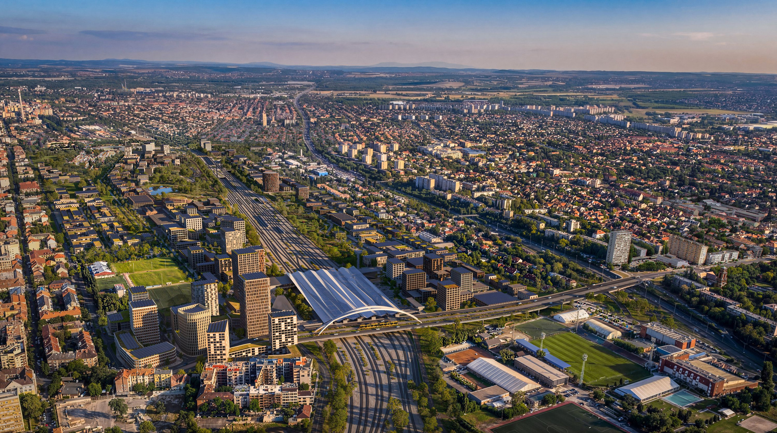  Areal Rákosrendező, Masterplan