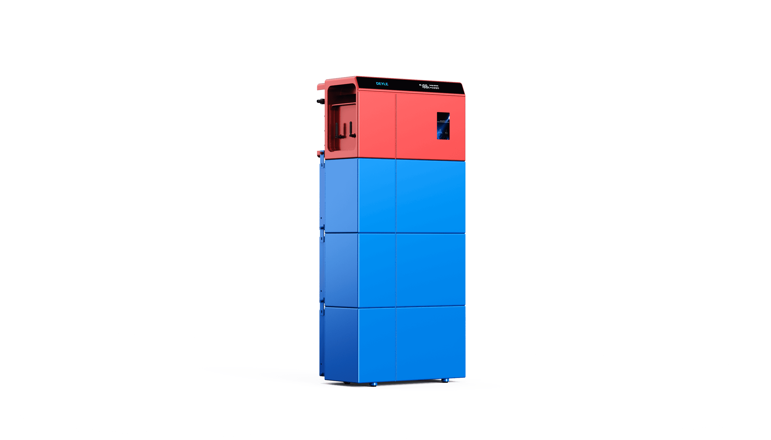 Optimus-Prime-Heimspeicher: rot-blaue Speichereinheit