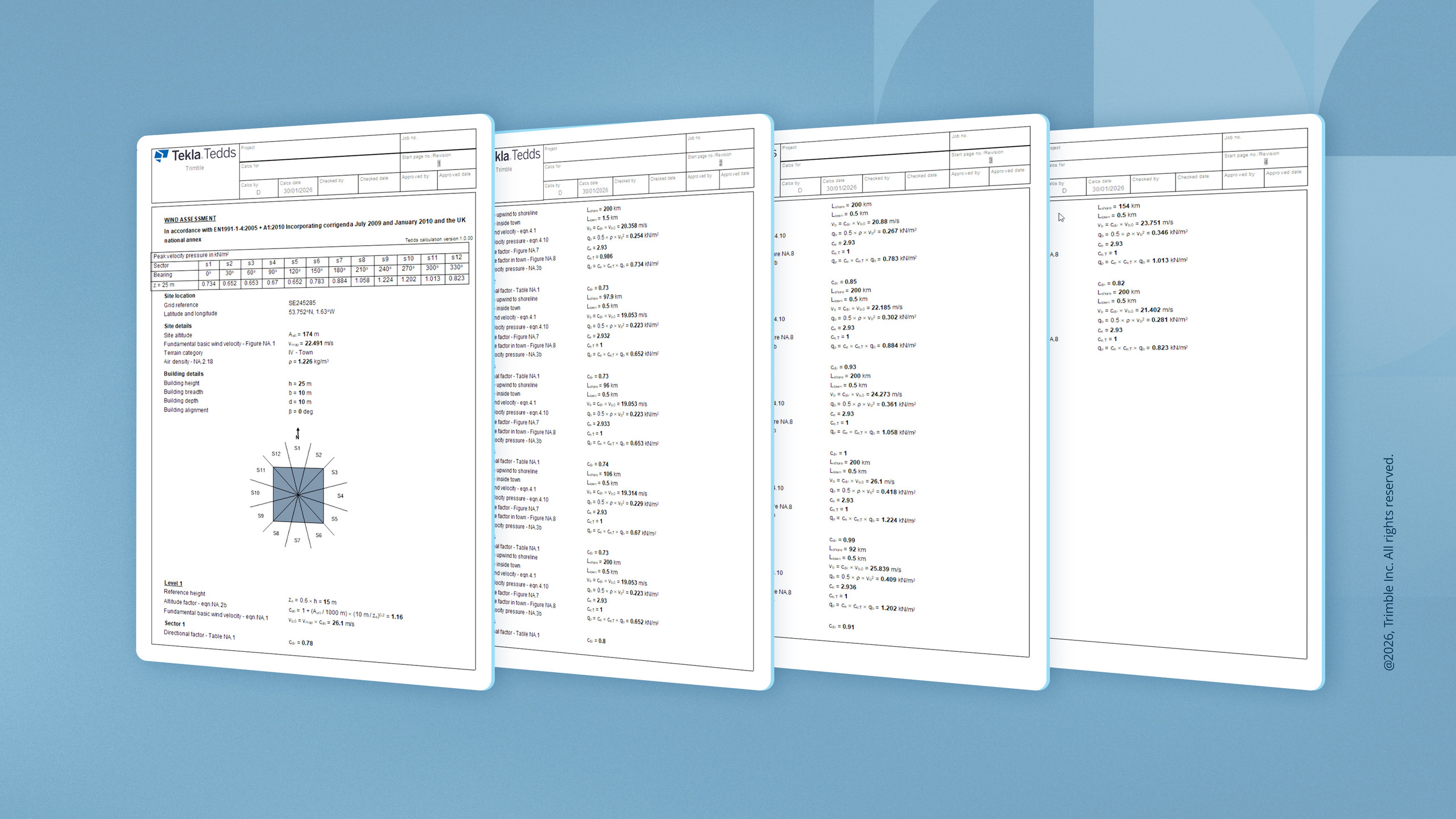 BIM- und Bauingenieursoftware Tekla, Version 2026, Screenshot Tekla Tedds