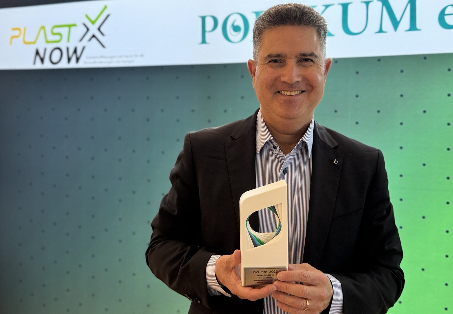 Alex Braun als Vertreter von Snow Polymers freute sich sichtlich über die Platzierung.