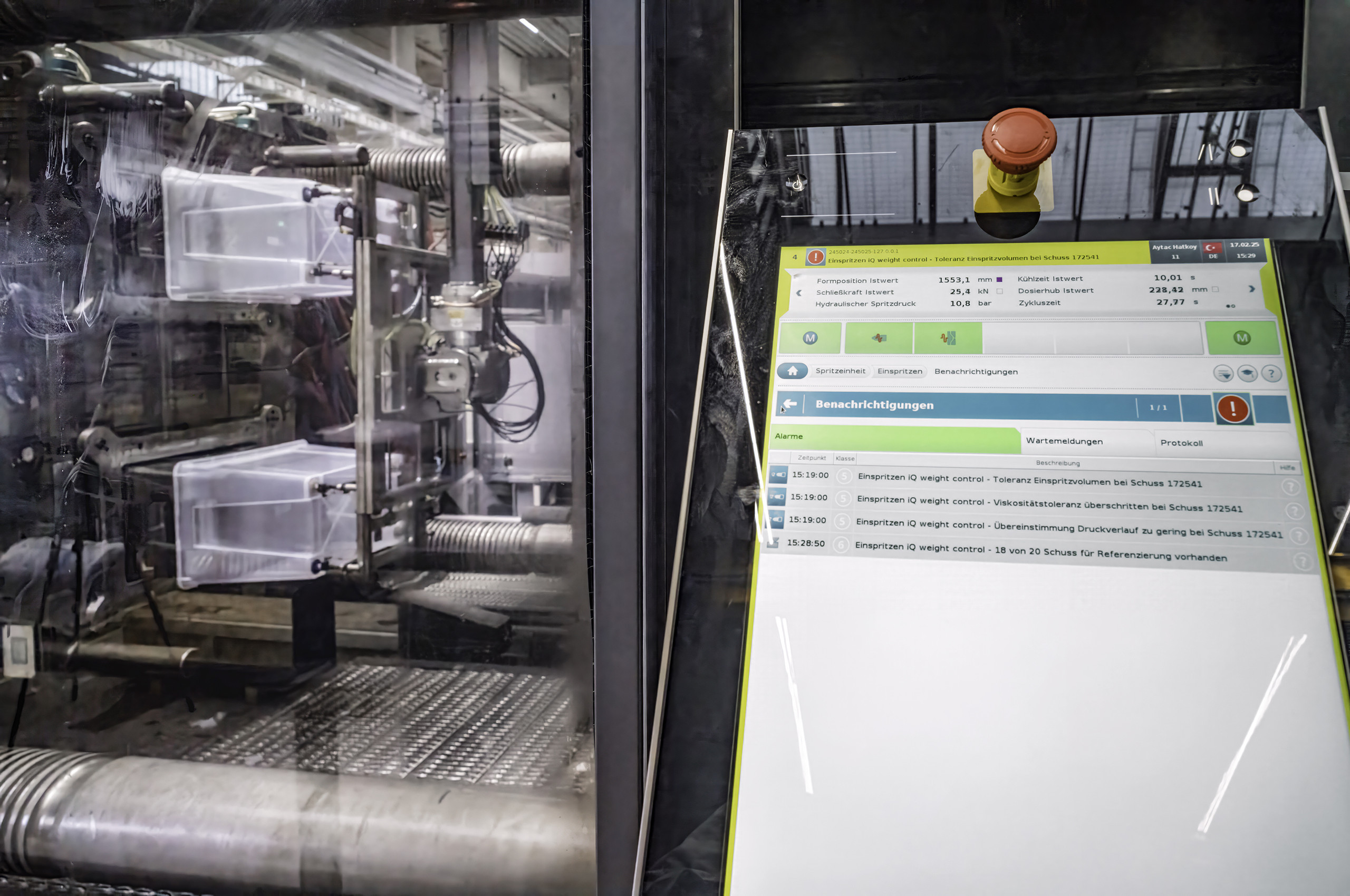 IQ Weight Control und Spritzgussmaschine