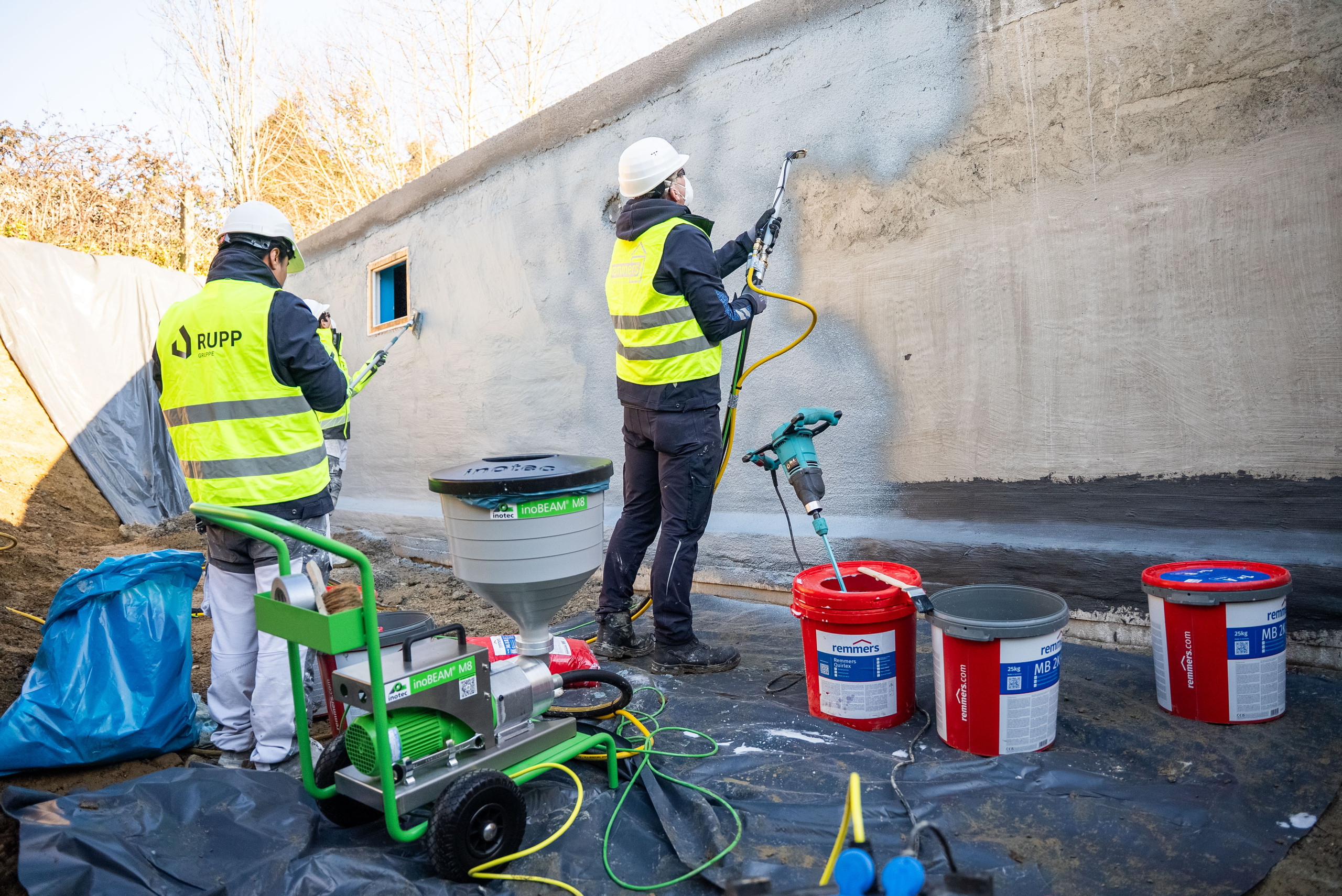 3D-Betondruck: Remmers brachte seine langjährige Erfahrung in bauchemischen Produkten und reaktiver Bauwerksabdichtung ein.