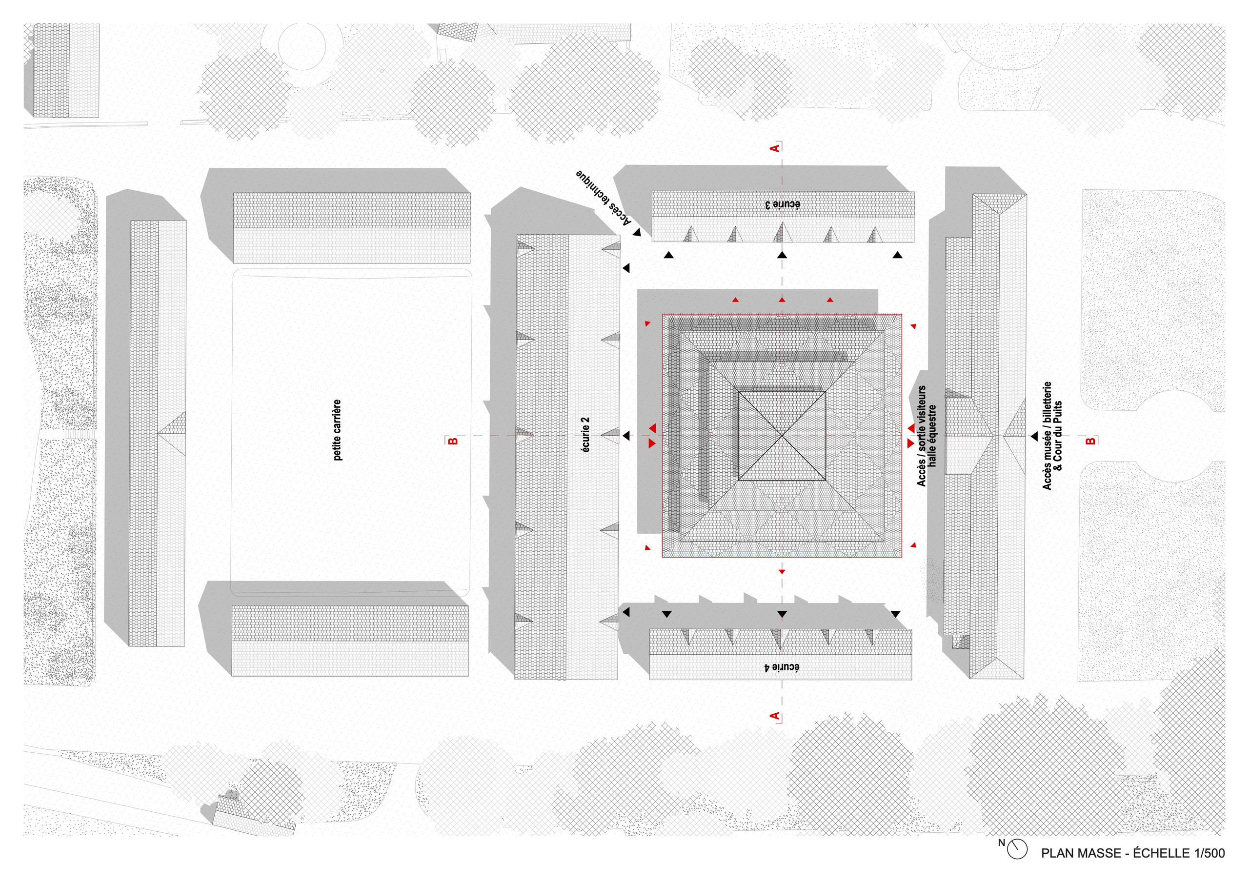 Reithalle, Geländeplan