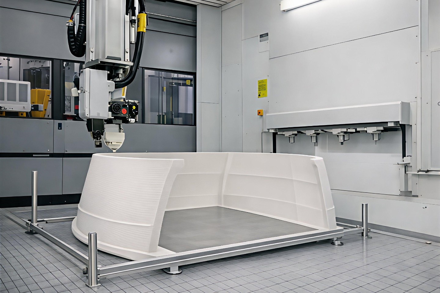 3D-FiberTrain: Druck der Bugnase eines Hochgeschwindigkeitszugs.