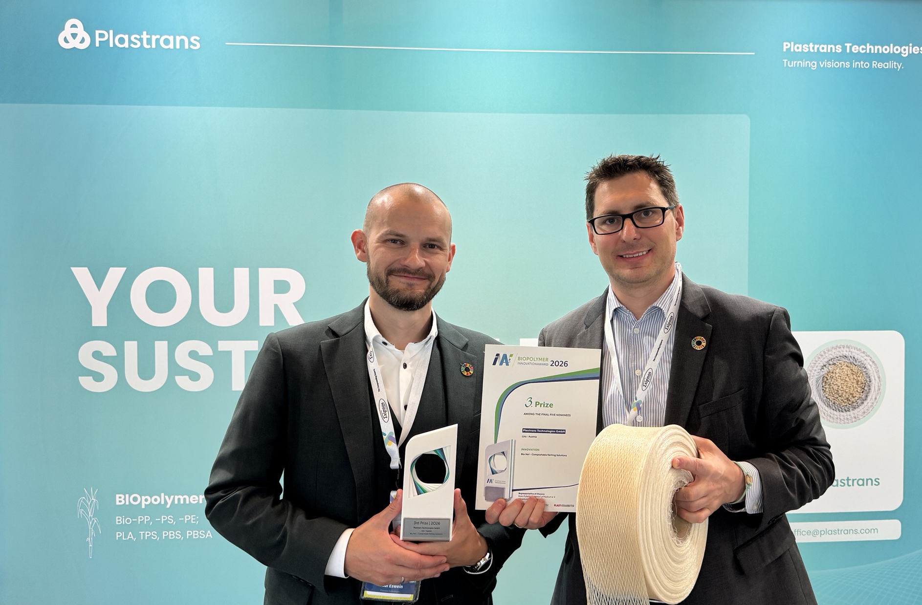 Von links: Dr. Rudi Eswein (Director of Sustainability) und Dr. Günther Gratz (Co-Managing Director) 
