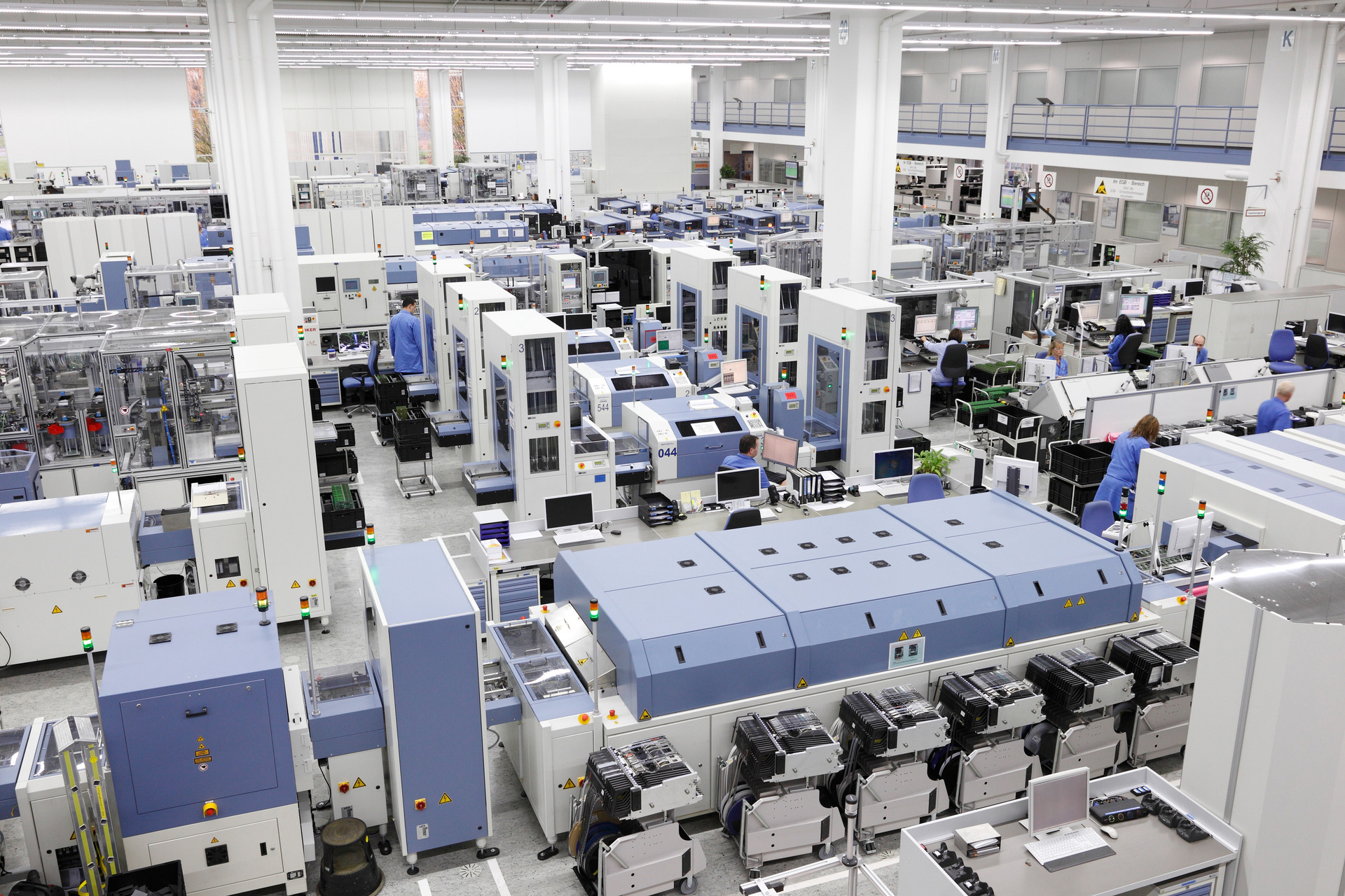 Blick in die Elektronikfertigung von Siemens