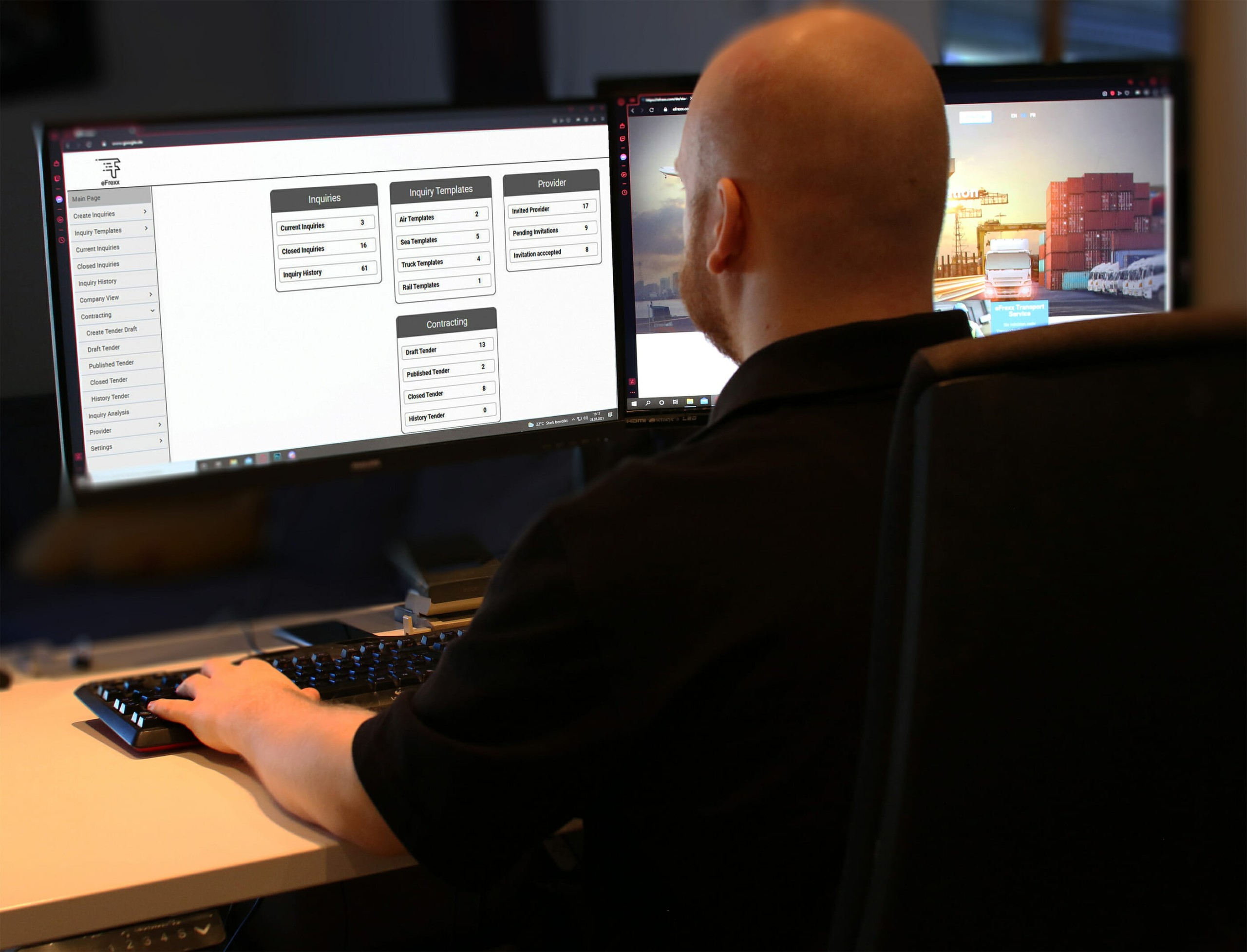 Transportdienstleistungen eFrexx