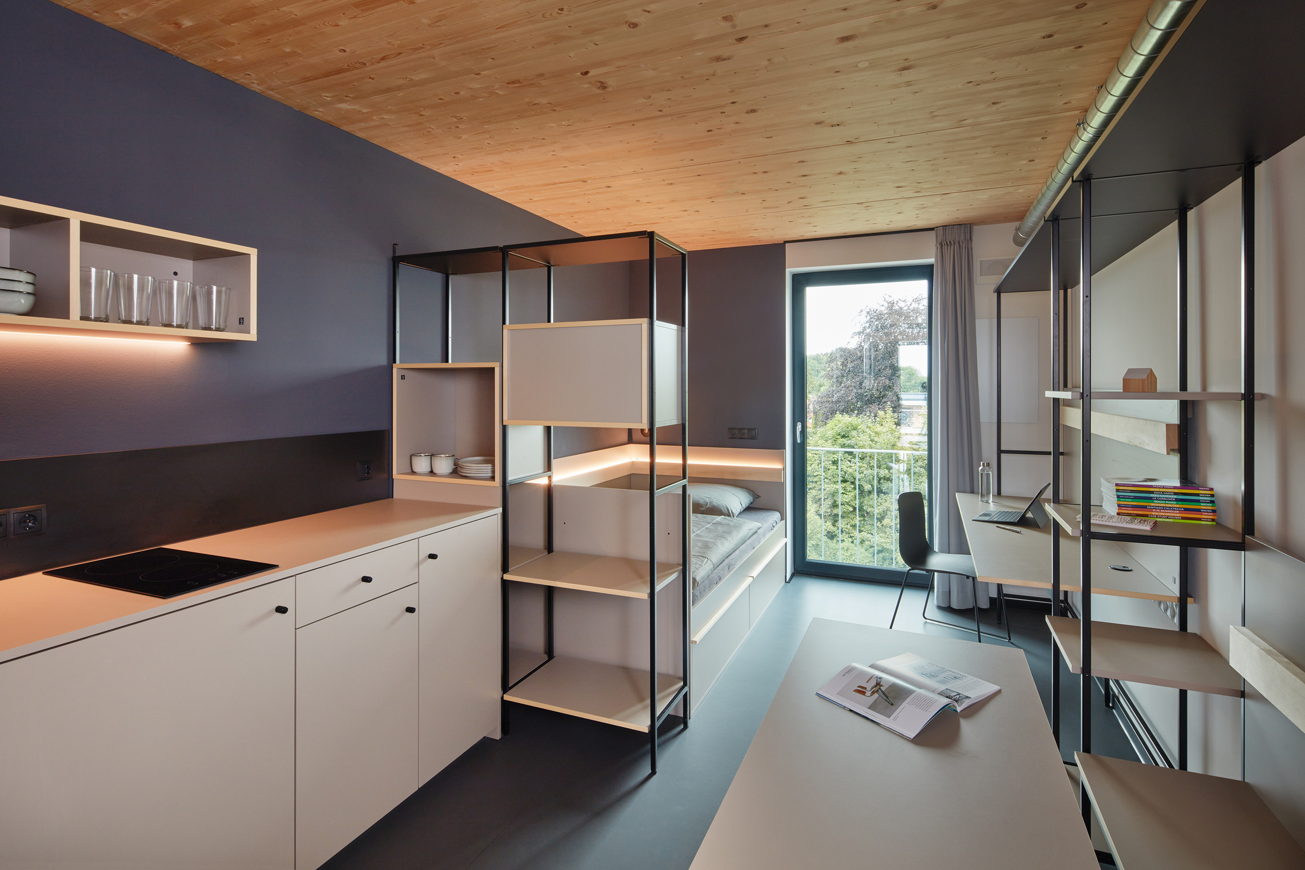 Lüftungstechnik: Innenansicht möbliertes Appartement